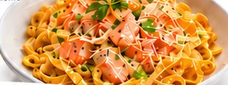 Pâtes norvégiennes au saumon 5H